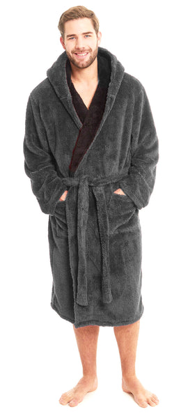 Mens Thick Pile Fleece Dressing Gown (31908)