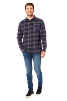 Mens Long Sleeve Flannel Shirt (4159)