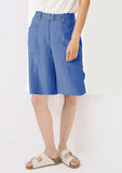 Ladies Linen Short Wide Leg (4290)