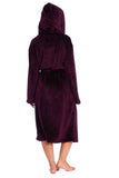 Ladies Fleece Hooded Dressing Gown (21705)