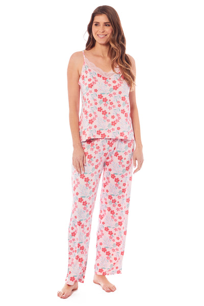 Ladies Floral Printed Cami PJ Set (211250)