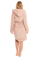 Ladies Chevron Cut Flannel Dressing Gown (21981)