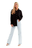 Ladies Oversized Linen Shirt (4052)